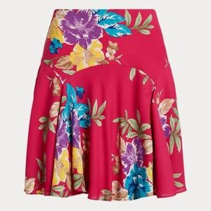 Lauren Ralph Lauren Floral Georgette Line Skirt